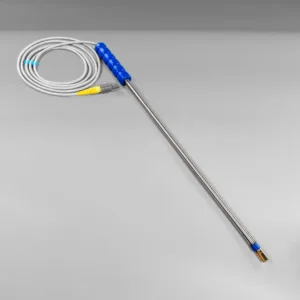 Electrodo laparoscopico con placa